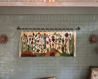 Handmade wool wall hanging 