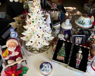 Vintage porcelain Christmas tree