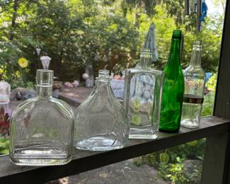 Unique and vintage bottles 