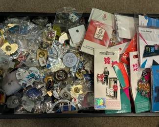 Olympic pins from around the world 