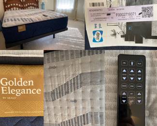  Queen Platform Adjustable, Massaging Golden Elegance by Sealy Mattress