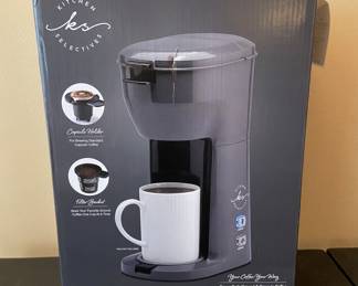 Kitchen Selectives single serve brewer Coffee Maker new Never Used
