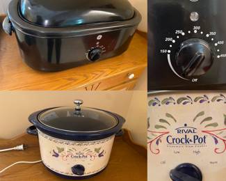 G.E. Roaster Oven-up to 18lb Turkey
Rival Crock Pot