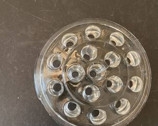 Vintage glass Flower Frog