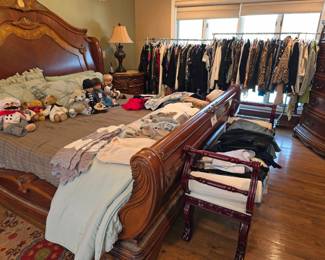 An abundance of vintage and newer men's and women's quality clothing, plus accessories.