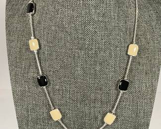 Sterling/Onyx Necklace