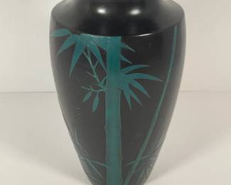 Japanese Ryukyu Wod/Lacquer Vase
