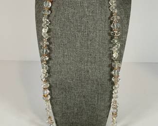 Vintage Miriam Haskell Crystal/Rock Necklace & earrings