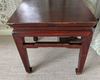Pair of wooden end tables (matching coffee table available): $180 ea.