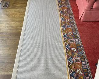 Large natural fiber rug 11'11" x 18'4": $950