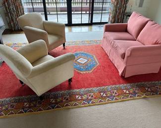 Yellow upholstered chairs (3 total) $250 ea.