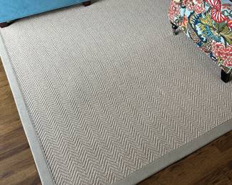 Large natural fiber area rug 13' x 14'. $950