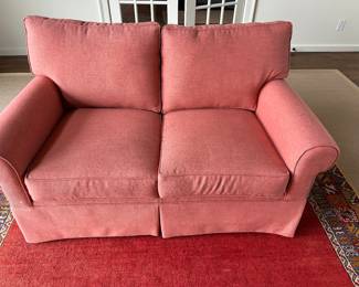 Salmon colored loveseat (2 total)
