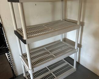 Plastic shelving $20