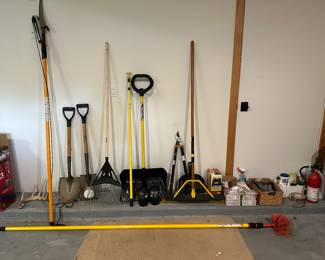 Most garden and yard hand tools: $9 ea.