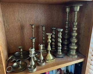 Some of the Brass Candle Holders