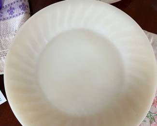 Milk Glass - 4 Plates