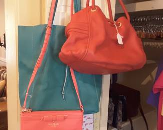 We have a nice selection of designer handbags including Coach, Michael Kors, Kate Spade, Etc