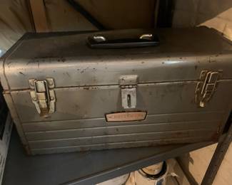 Vintage Craftsman metal toolbox