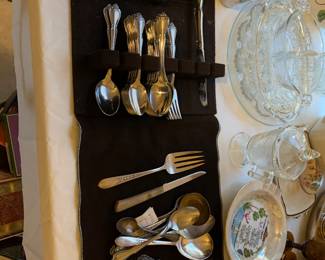 Silverware - not sterling ….great everyday set. 
