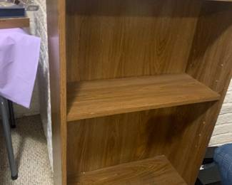 Sturdy wood bookcase - great size to tuck anywhere