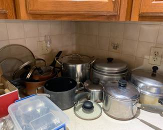 Pots pans kitchen ware