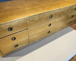 Kittinger Gold Leaf Storage Chest