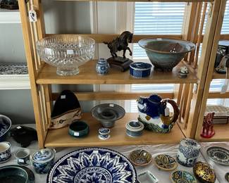 dozens of unique signed pottery from Mexico, Italy, Spain, Portugal, The United States and other places
