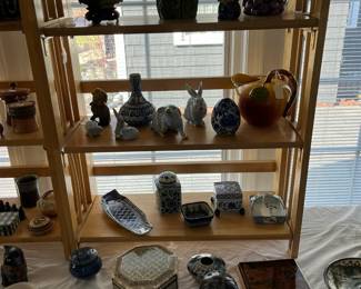 pottery, Herend porcelain and items from world travels