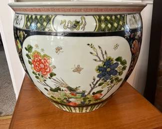 a wonderful hand decorated porcelain urn