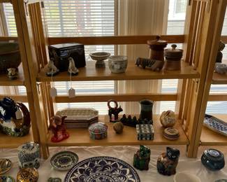 hand decorated pottery and porcelain