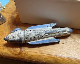 Small toy Buck Rogers Battlecruiser.  toostsietoy