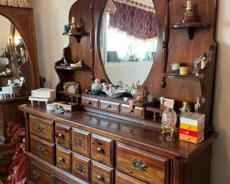 1970s Style Dresser has built in lamps 