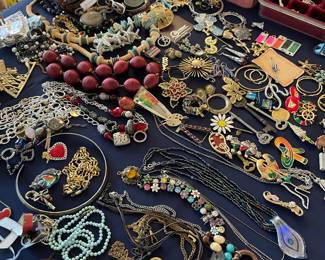 Some of the Vintage Jewelry.  Better jewelry not Shown yet