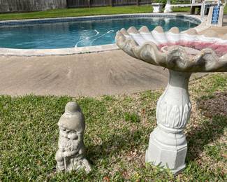 Several pieces of Cement Yard Art