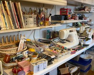 Sewing stuff and Art Supplies 