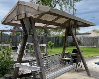Really nice Porch  Swing with Canopy, another not shown 