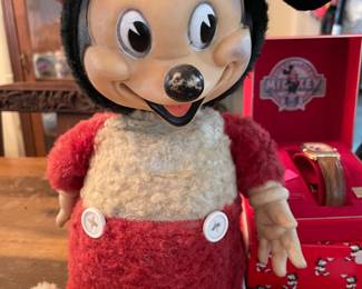 Vintage Pie Eyed Mickey Mouse Doll