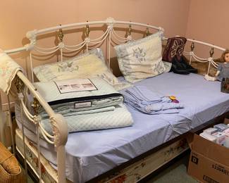 Iron Day Bed with Trundle, High Quality by Elliott 