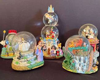 Lot Of Disney Snow Globes