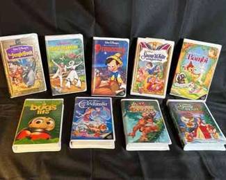 Classic Disney Movies Lot 2  9 VHS Movies