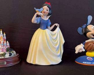 Three Classic Disney Figurines Music Boxes 