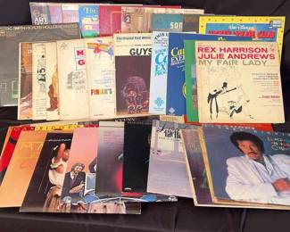 40 Assorted Vinyl Albums From 50s, 60s And 70s