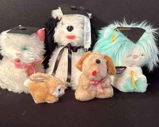Collection Of Vintage Stuffed Animals 