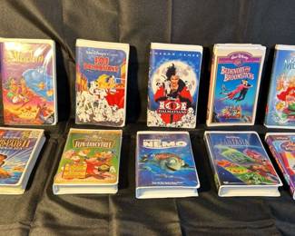 Classic Disney VHS Movie Titles Lot 1 10 VHS Movies