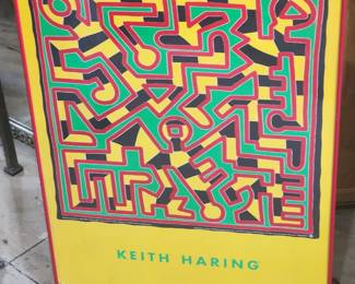 Keith Haring framed art