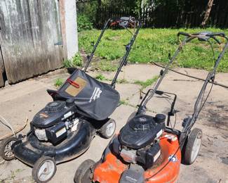 Husqvarna and Craftsman self-propelled lawnmowers