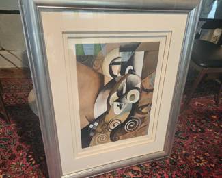 Jazz Blues II 130/200 abstract print - Grassia signed&nbsp;