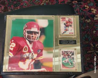 Marcus Allen autographed plaque
