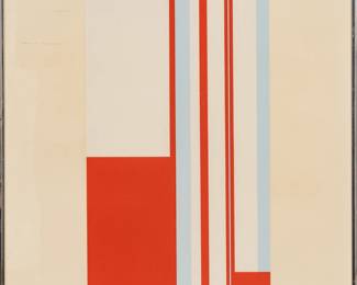 Ilya Bolotowsky (American/Russian, 1907-1981) Screenprint in Colors on Paper, Ca. 1970, "Series 1", H 40" W 30.5" | Signed in pencil lower right, numbered 29/125, the full sheet.  Frame Measurements H 41" W 31.5 Provenance: Property of Prominent Collector, Birmingham, Michigan